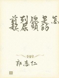 前列腺是怎么引起尿频的封面