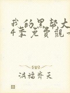 我的黑帮大佬第4季免费观看