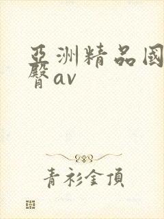 亚洲精品国产蜜臀av