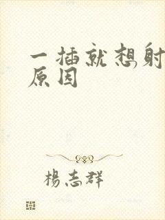 一插就想射什么原因