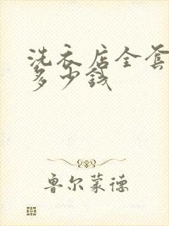 洗衣店全套设备多少钱