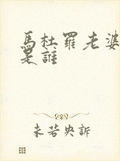 马杜罗老婆前夫是谁