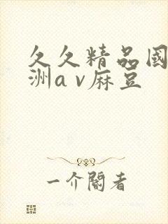久久精品国产亚洲a v麻豆