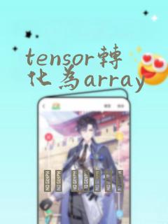 tensor转化为arraylink